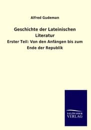 Cover von Geschichte der Lateinischen Literatur