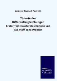 Cover von Theorie der Differentialgleichungen