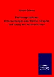 Cover von Psalmenprobleme