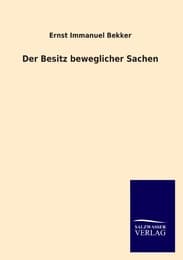 Cover von Der Besitz beweglicher Sachen
