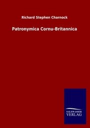 Cover von Patronymica Cornu-Britannica