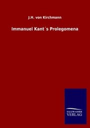 Cover von Immanuel Kant's Prolegomena