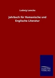 Cover von Jahrbuch für Romanische und Englische Literatur