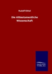 Cover von Die Alttestamentliche Wissenschaft