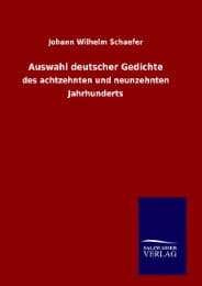 Cover von Auswahl deutscher Gedichte