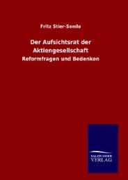 Cover von Der Aufsichtsrat der Aktiengesellschaft