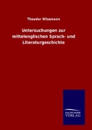 Cover von Untersuchungen zur mittelenglischen Sprach- und Literaturgeschichte