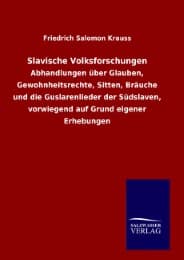 Cover von Slavische Volksforschungen