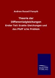 Cover von Theorie der Differentialgleichungen