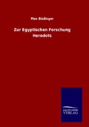 Cover von Zur Egyptischen Forschung Herodots