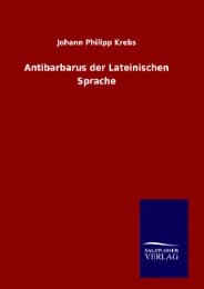 Cover von Antibarbarus der Lateinischen Sprache