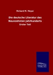 Cover von Die deutsche Literatur des Neunzehnten Jahrhunderts