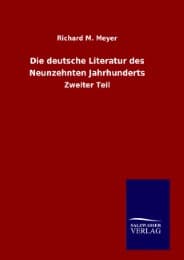 Cover von Die deutsche Literatur des Neunzehnten Jahrhunderts