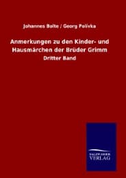 Cover von Anmerkungen zu den Kinder- und Hausmärchen der Brüder Grimm