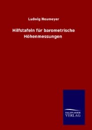 Cover von Hilfstafeln für barometrische Höhenmessungen