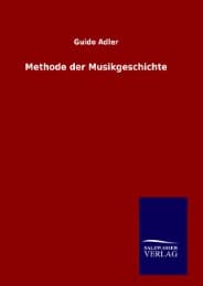 Cover von Methode der Musikgeschichte