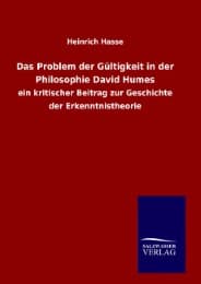 Cover von Das Problem der Gültigkeit in der Philosophie David Humes