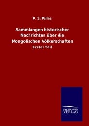 Cover von Sammlungen historischer Nachrichten über die Mongolischen Völkerschaften