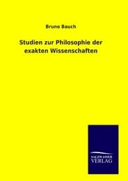 Cover von Studien zur Philosophie der exakten Wissenschaften