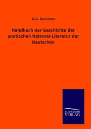 Cover von Handbuch der Geschichte der poetischen National-Literatur der Deutschen