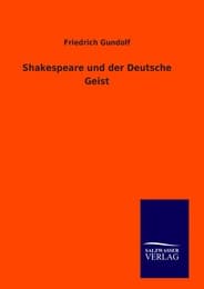 Cover von Shakespeare und der Deutsche Geist