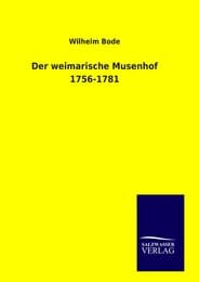 Cover von Der weimarische Musenhof 1756-1781