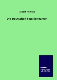 Cover von Die Deutschen Familiennamen