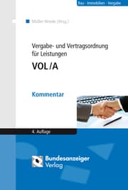 Cover von Vergabe- und Vertragsordnung für Leistungen VOL/A