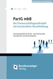 Cover von PartG mbB