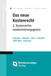 Cover von Das neue Kostenrecht