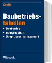 Cover von Baubetriebstabellen