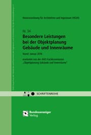 Cover von Besondere Leistungen bei der Objektplanung Gebäude und Innenräume