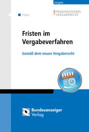 Cover von Fristen im Vergabeverfahren
