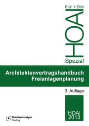 Cover von Architektenvertragshandbuch Freianlagenplanung