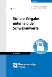 Cover von Sichere Vergabe unterhalb der Schwellenwerte