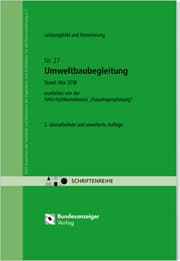 Cover von Leistungsbild und Honorierung - Umweltbaubegleitung