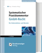 Cover von Systematischer Praxiskommentar GmbH-Recht