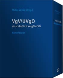 Cover von VgV / UVgO - Kommentar (Schmuckausgabe in Lederoptik im Schuber)