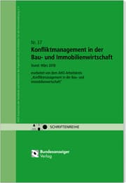 Cover von Konfliktmanagement in der Bau- und Immobilienwirtschaft