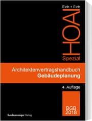 Cover von Architektenvertragshandbuch Gebäudeplanung