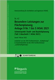 Cover von Besondere Leistungen zur Flächenplanung - Anlage 9 Nr. 1 bis 5 HOAI 2021