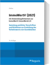Cover von ImmoWertV (2021) mit Anwendungshinweisen zur ImmoWertV: ImmoWertA 23