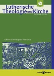 Cover von Lutherische Theologie und Kirche, Heft 04/2024