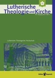 Cover von Lutherische Theologie und Kirche - Heft 02/2021