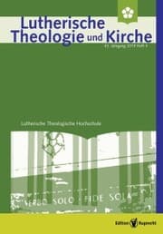 Cover von Lutherische Theologie und Kirche, Heft 04/2019 - Einzelkapitel - Anrede als Komposition? Die rhetorische Funktion der Geschwistermetaphorik im Jakobusbrief