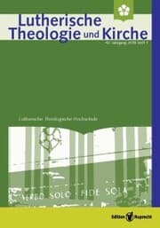 Cover von Lutherische Theologie und Kirche, Heft 01/2018 - Einzelkapitel - Das Gemeinsame Wort (Einführung)