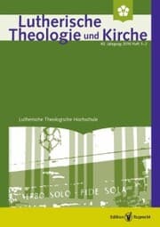 Cover von Lutherische Theologie und Kirche, Heft 01-02/2016