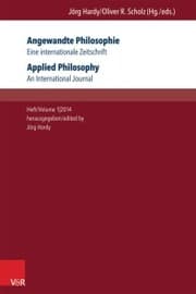 Cover von Angewandte Philosophie. Eine internationale Zeitschrift / Applied Philosophy. An International Journal