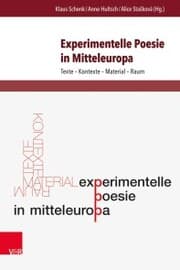 Cover von Experimentelle Poesie in Mitteleuropa