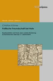 Cover von Politische Freundschaft bei Hofe